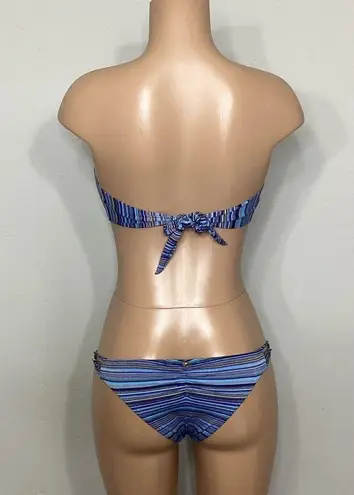 PilyQ New.  Tahiti blue and metallic teeny bikini