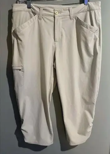 Eddie Bauer  Women's Cream Crop Activewear Pants Size 12