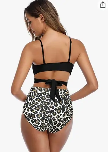 Shekini Women's Push Up Bathing Suits Cross Wrap Bikini Set,High Waisted 2 Piece Swimsuits