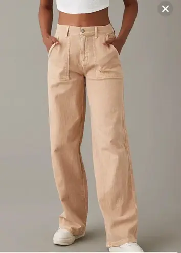 American Eagle AE Stretch Super High-Waisted Baggy Wide-Leg Pant