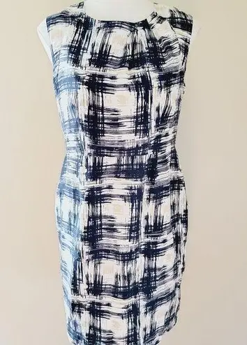 Pendleton abstract silk sheath dress size 6p