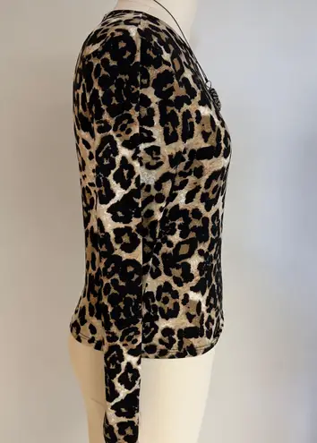Gaze Leopard Print Top NWOT