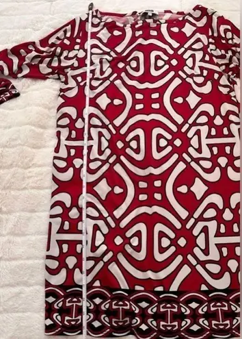 Laundry by Design 3/4 SLeeves White & Black Sheath Dress