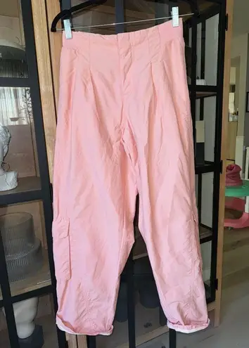 Free People Movement FP Movement Mesmerize Me Cargo Pants barrel dance low rise neon peach dance cuff