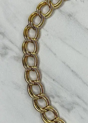 Gold Tone Chain Belt Tassel Charm Y2K Festival Style Extra Small/Small ✨