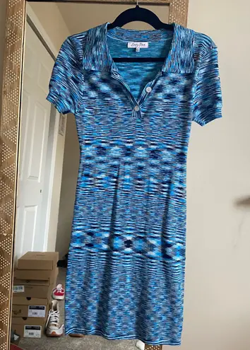 Emory park Blue Collared Button Dress