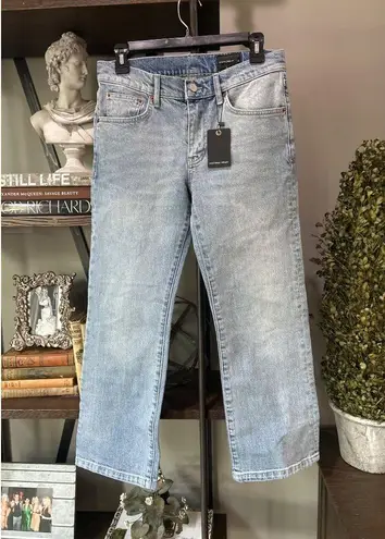 Marissa Webb Cal Low Rider Vintage Cropped Light Blue Vintage Wash Womens Size 2