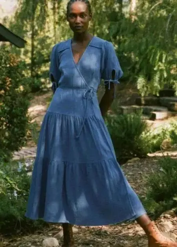 Christy Dawn ππ The Augusta Dress ~ Lapis Gauze Blue Small NWOT