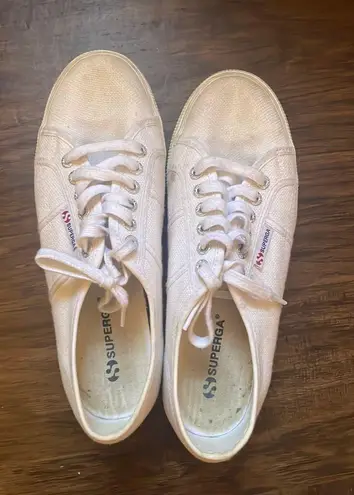 Superga White Platform Sneaker