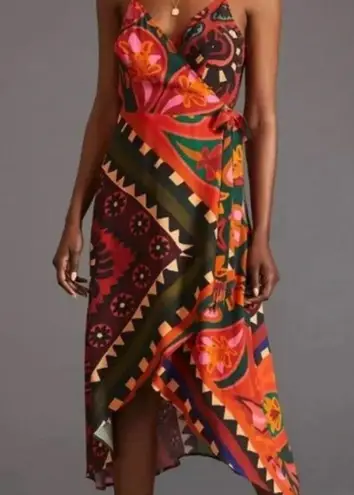 Farm Rio  x Anthropologie Hanky Wrap Dress