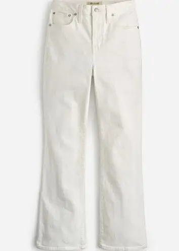 Madewell  Curvy Kick Out Crop White Jeans NWT 26