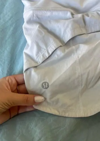 Lululemon White  Speed Up Low-Rise Shorts 4”