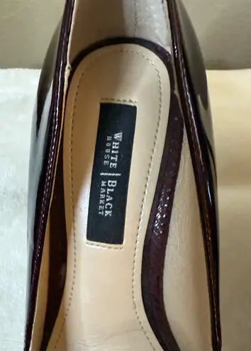 White House | Black Market Burgundy 3 1/2 inch pumps 