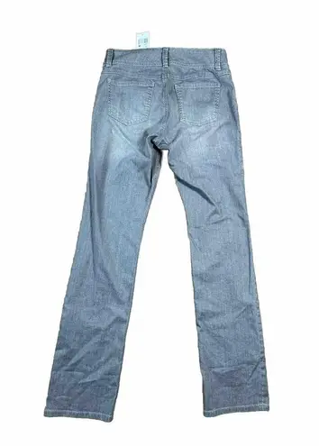 CAbi  Jeans /Style 332 Lou Lou Gray Jean Size‎ 8 Dbl Button Closure Straight Leg