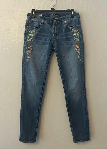 Driftwood Jeans Marilyn floral embroidered jeans size 26