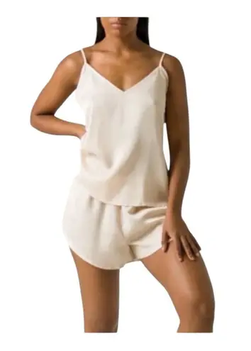 Ettitude NIB Silky Soft CleanBamboo™ Sateen Cami Oat Peachy Cream Large Orange