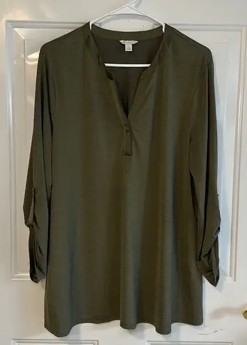 Cato  Est. 1946 Women’s 3/4‎ Sleeve Green Sheer Blouse Size Large - Image 1