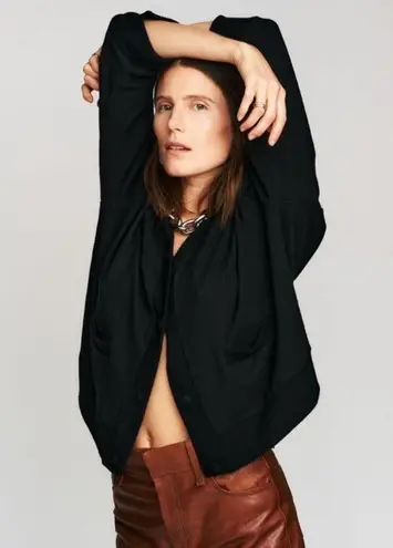 NWOT LESJOUR BLACK BUTTONED CARDIGAN BIZ