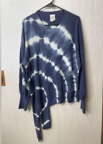 Cinq à Sept Navy and Cream Tie - Image 1