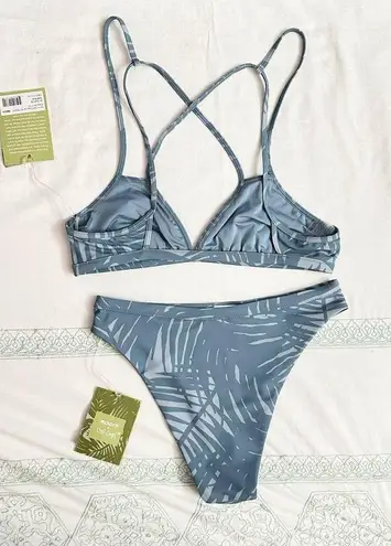 Billabong NWT Sporti x Stef Corgel Isla Palm Shadow Bikini Set - Dusk Blue - M/M