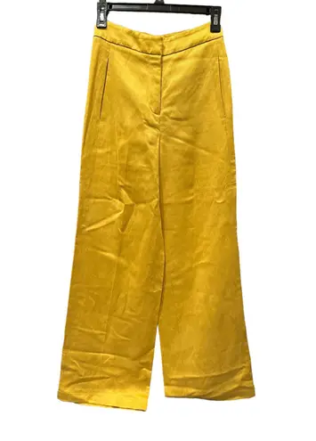 Wilfred (Aritzia) mustard yellow wide leg pants. Size 0.