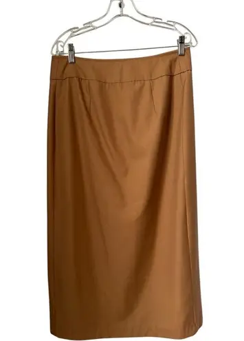 Vintage OOAK high waisted Brown wrap maxi skirt gold button closing large