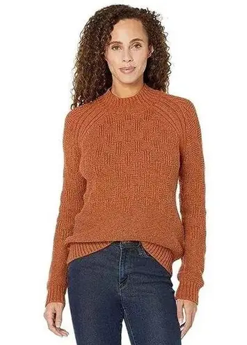 prAna Sky Meadow Chunky Knit mock Neck Cotton Blend Slouchy sweater womens S New