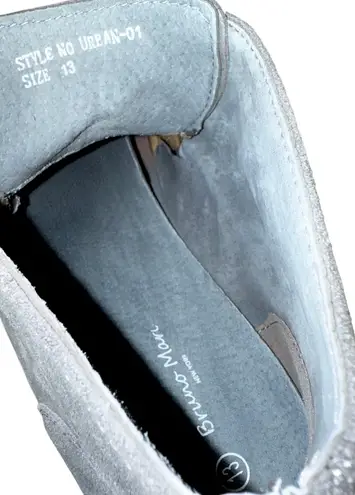 Bruno Marc Men’s Suede Leather Chukka Boots Grey Size 13