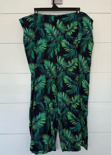 Soft Surroundings Women’s 1X Tropical Linen Wide Leg Pants