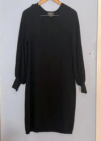 Sam Edelman  Balloon Sleeve V Neck Knit Sweater Dress