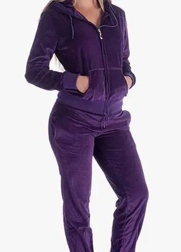 gilligan and o'malley Gilligan & O’Malley 2 Piece Velvety Sleepwear Tracksuit