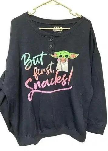 Star Wars baby yoda black sweatshirt