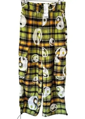 BDG Urban Outfitters  Darren Yin Yang Plaid Cargo Flannel Pants