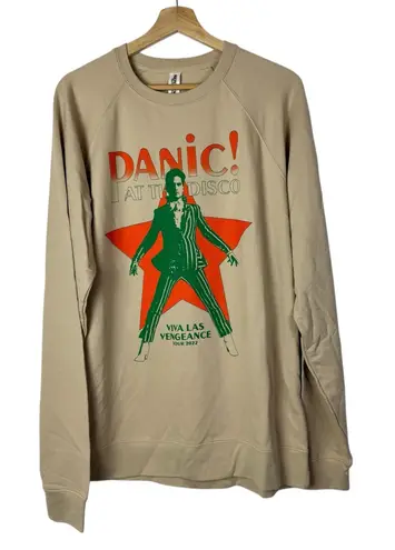 Panic! At the Disco Light Brown Viva Las Vengeance 2022 Tour Long Sleeve T