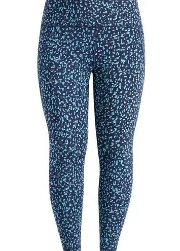 Sweaty Betty NWOT  Power Workout 7/8 Leggings Blue Abstract Light & Navy Blue