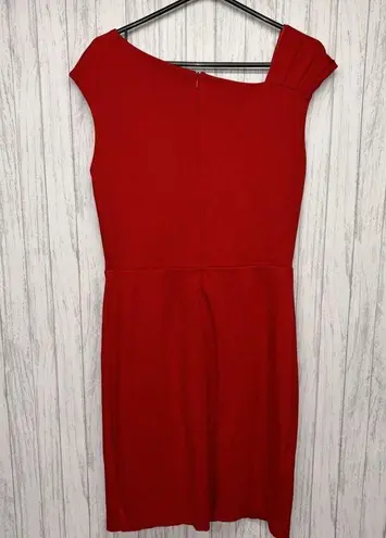 Mango Womens Size S  Suit Red Sheath Dress EUC