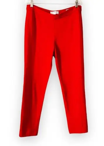 St. John Red Santana Knit Pants