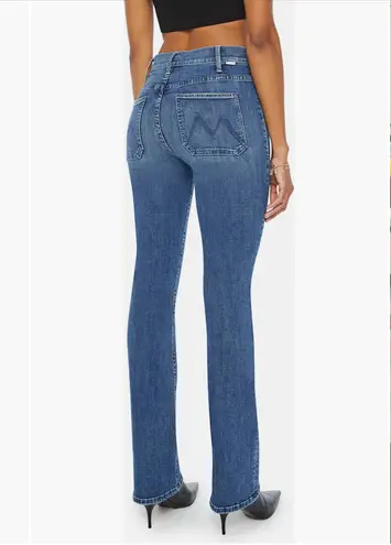 MOTHER Denim The Patch Pocket Insider Sneak High Waist Bootcut Caving In 25