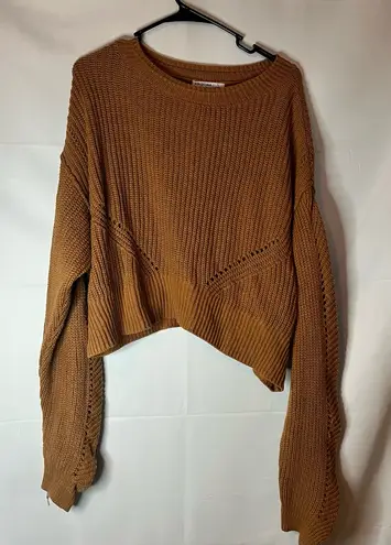 Arizona Jeans Arizona Jean Company Brown Knit Crew Neck Sweater