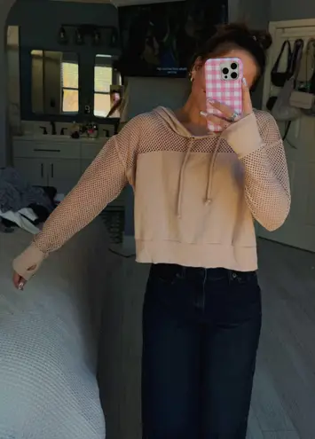 Forever 21 Mesh Long Sleeve Top