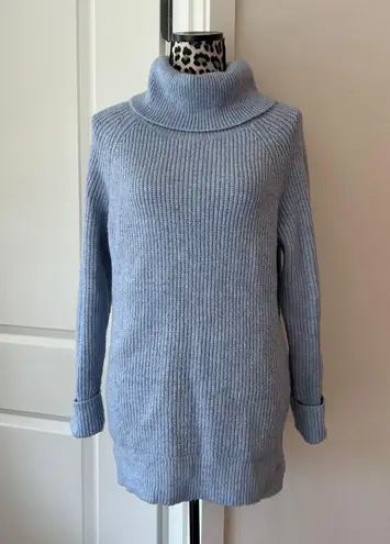 st. john's bay Vintage 90s St. John’s bay blue turtle neck cowl neck long sweater