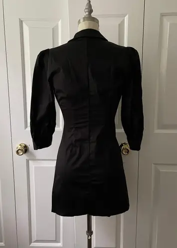 Danielle Bernstein Black tuxedo mini dress