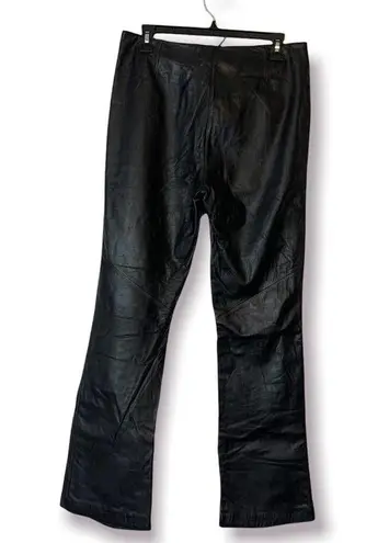 Ralph Lauren Ralph by  vintage Y2K lace up leather pants sz 12 black