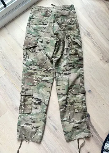 Military Issue Desert Camo Cargo Pants Waist 31” Pockets Green Streetwear Unisex Size 30