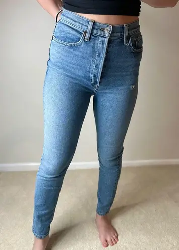 RE/DONE High Rise Blue Mid 90’s Jeans Slim Fit
