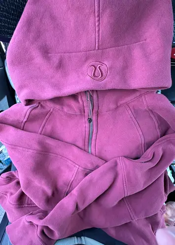 Lululemon Half Zip Burgundy Scuba