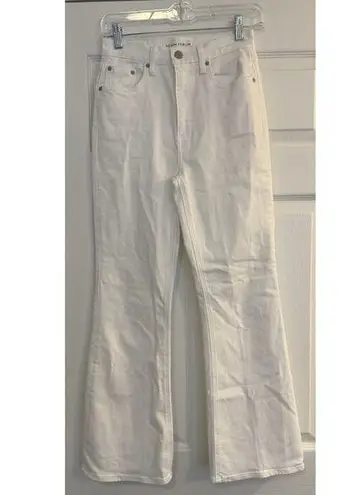 Aritzia Denim Forum Jeans Sz 25x28L Twiggy High Rise Flare White Spring Festival