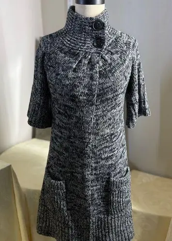 Cozy Black and Gray Turtleneck Sweater