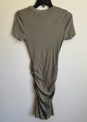 Michael Stars NWT Olive Green Ultra Rib Katie Bodycon Dress Womens S Date Night