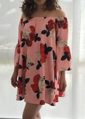 ASOS Floral Off The Shoulders Dress